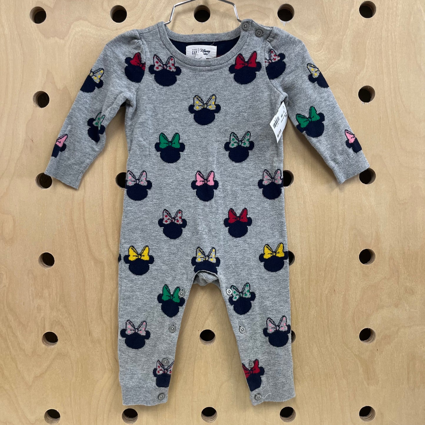 Grey Minnie Knit Romper