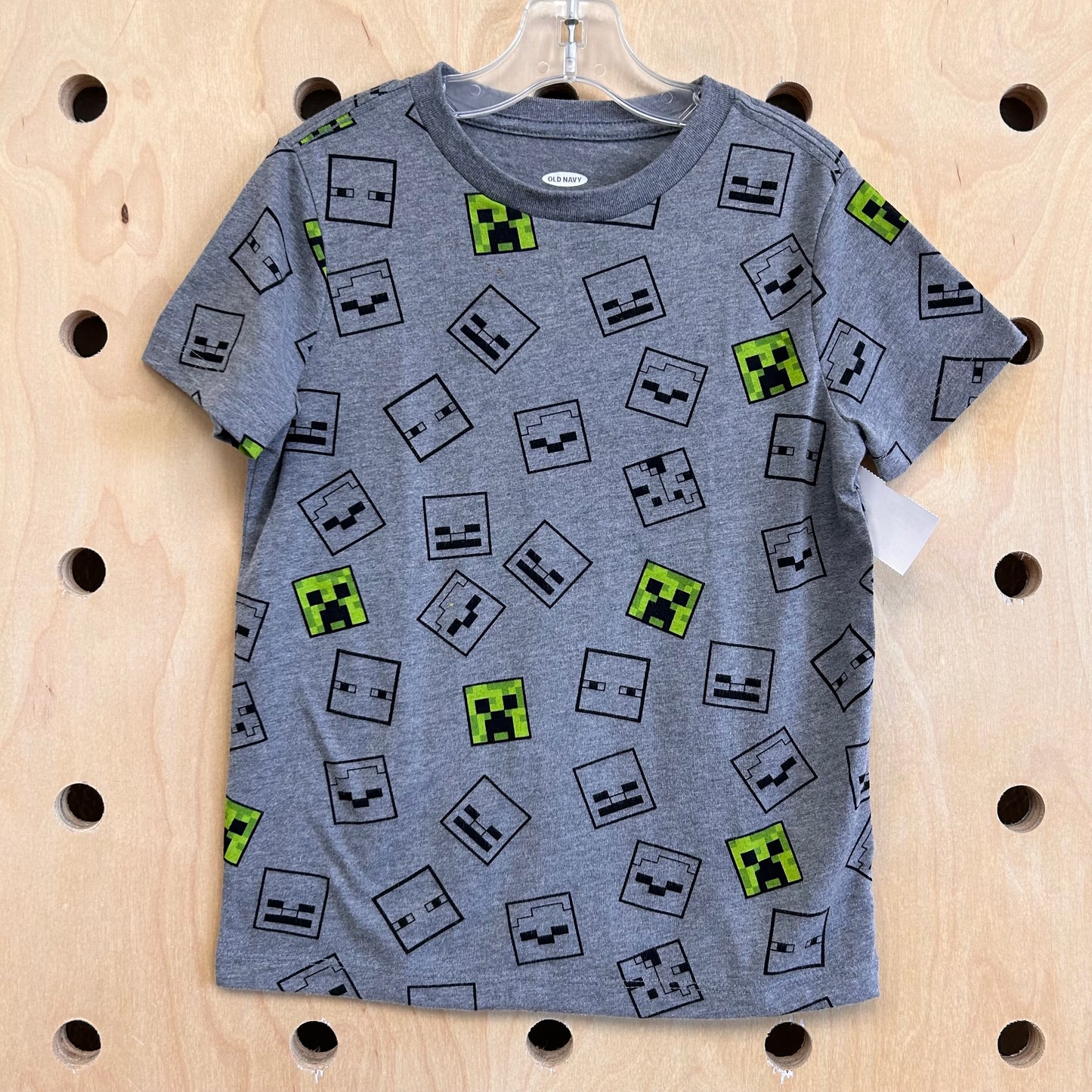 Grey Minecraft Heads Tee