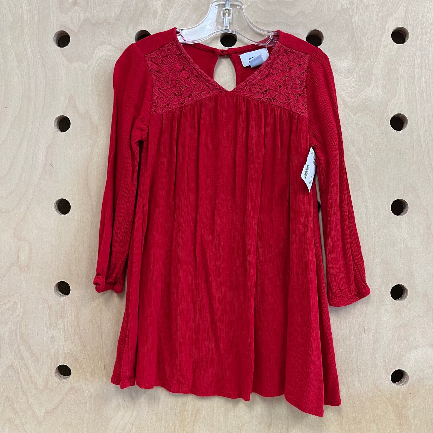 Red Crepe Dress
