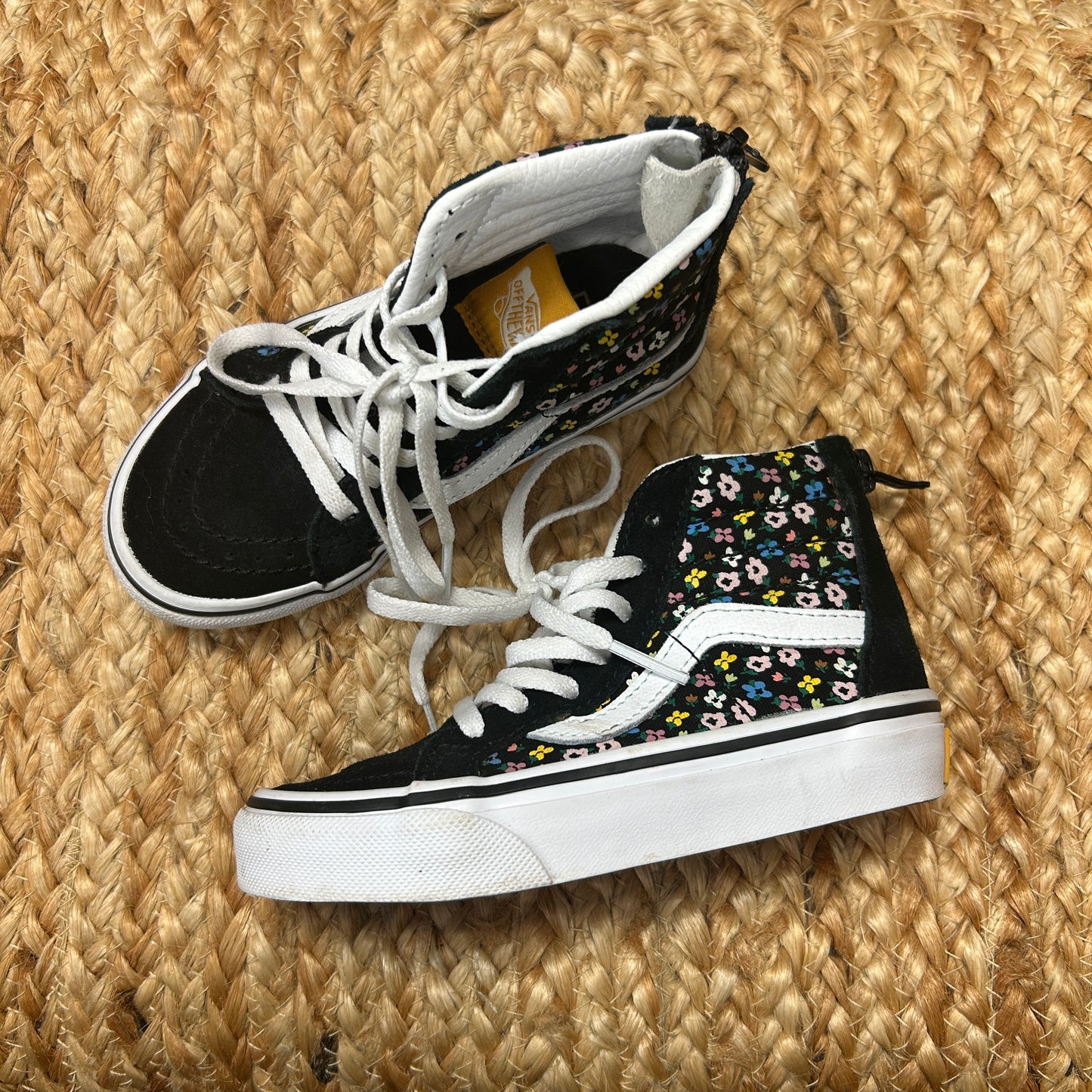 Sk8 Hi -Top Floral Zip Up Shoes