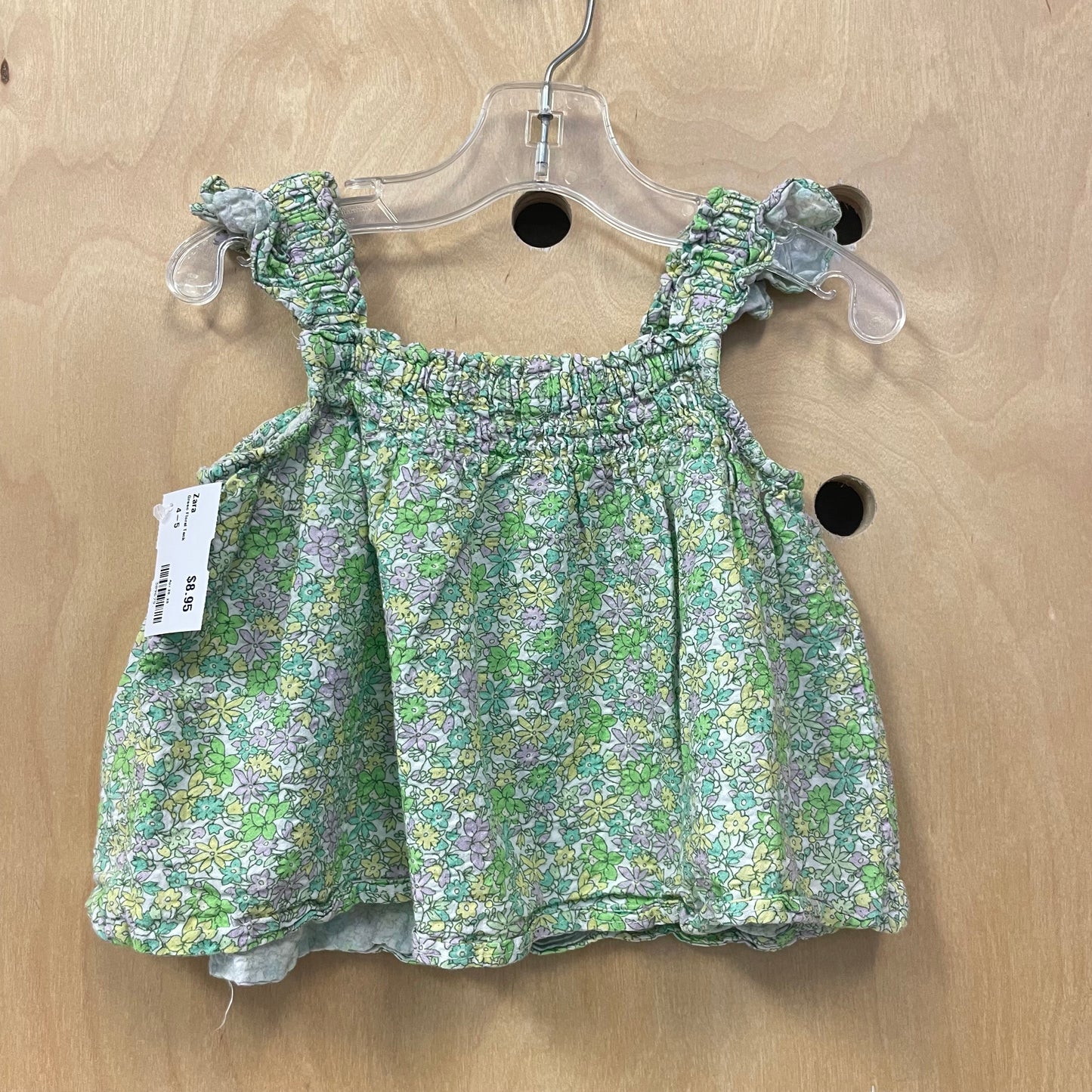 Green Floral Tank
