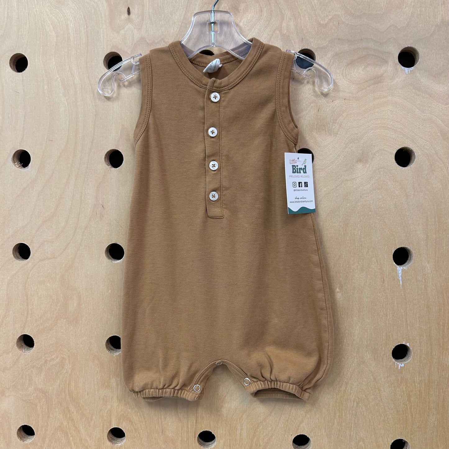Tan Organic Romper