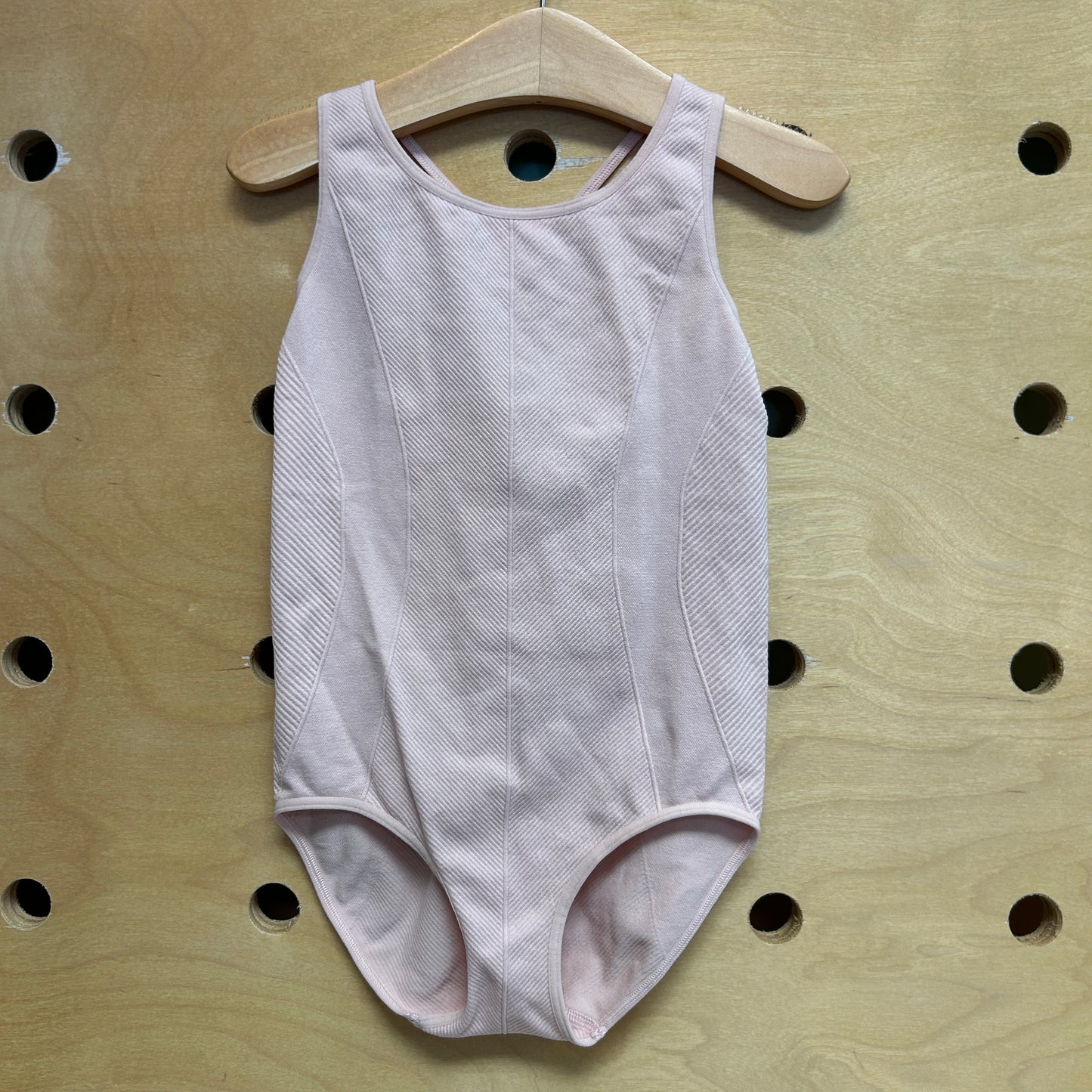 Pink Ribbed Leotard