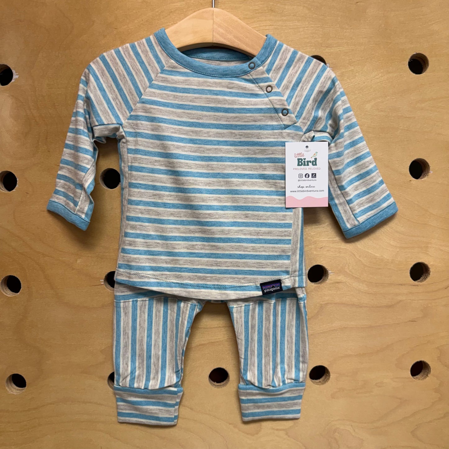Organic Blue/Grey Striped Outfit NEW!!