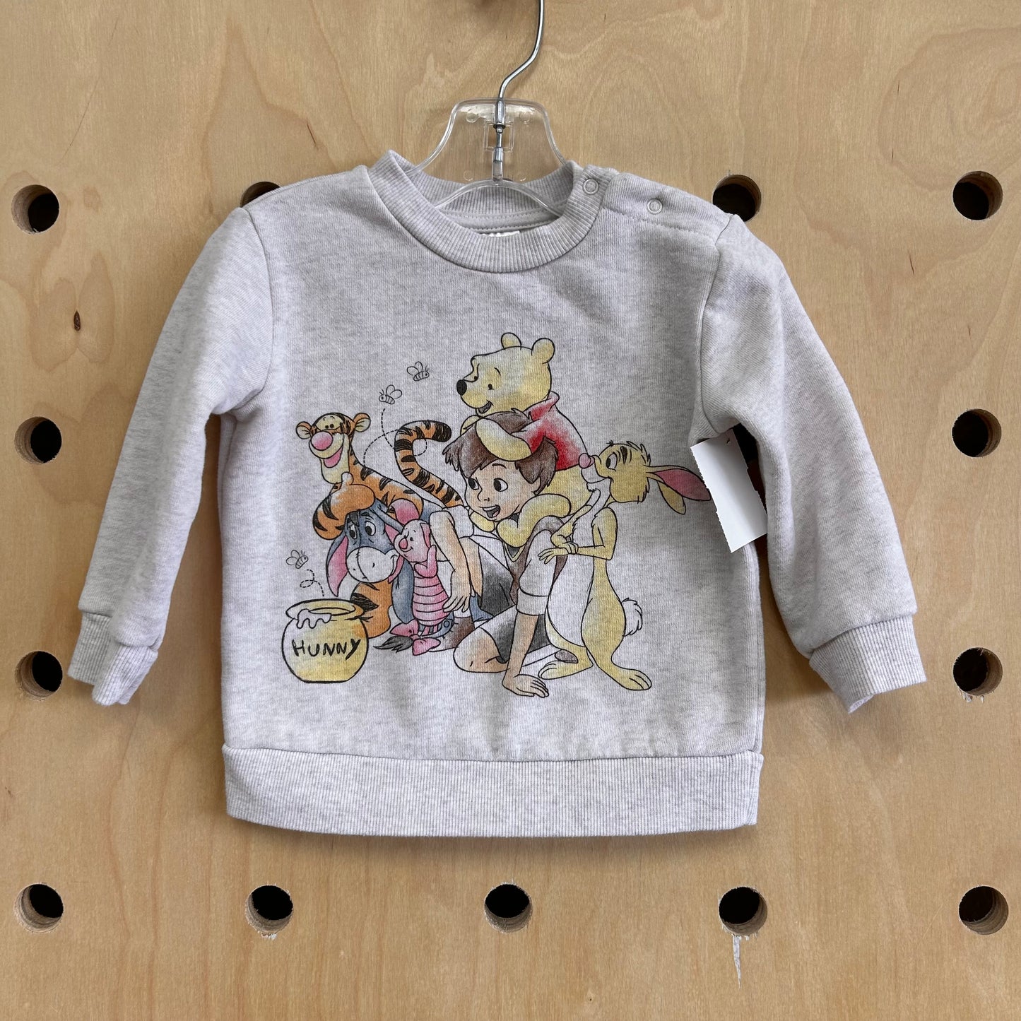 Oatmeal Winnie the Pooh Pullover