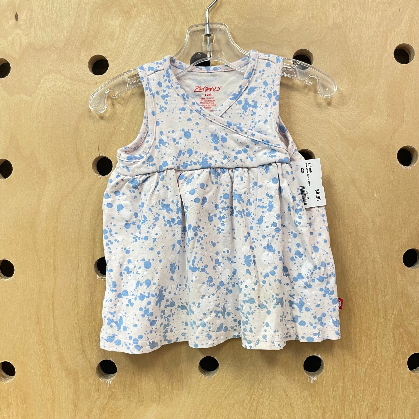 Pink & Blue Splatter Dress