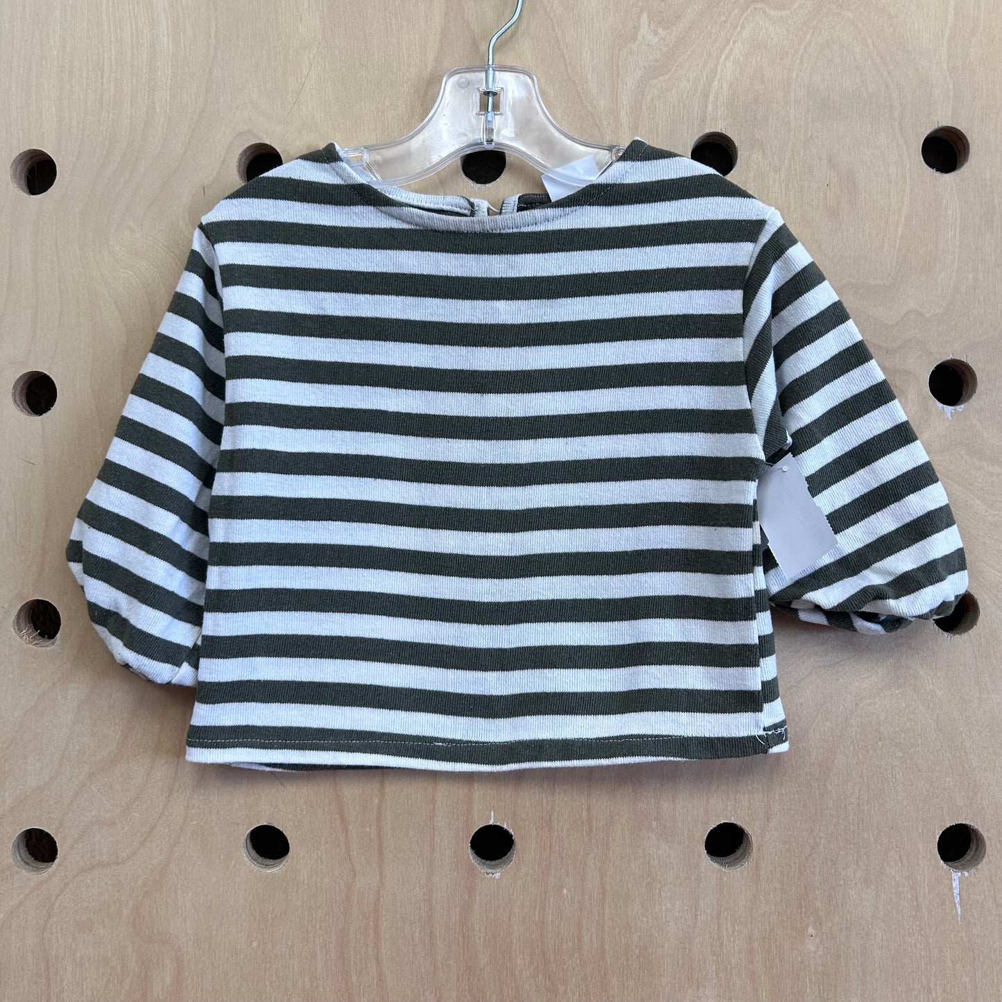 Green Striped Top