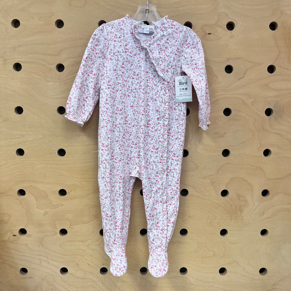 Organic Cotton Floral Footies NEW!