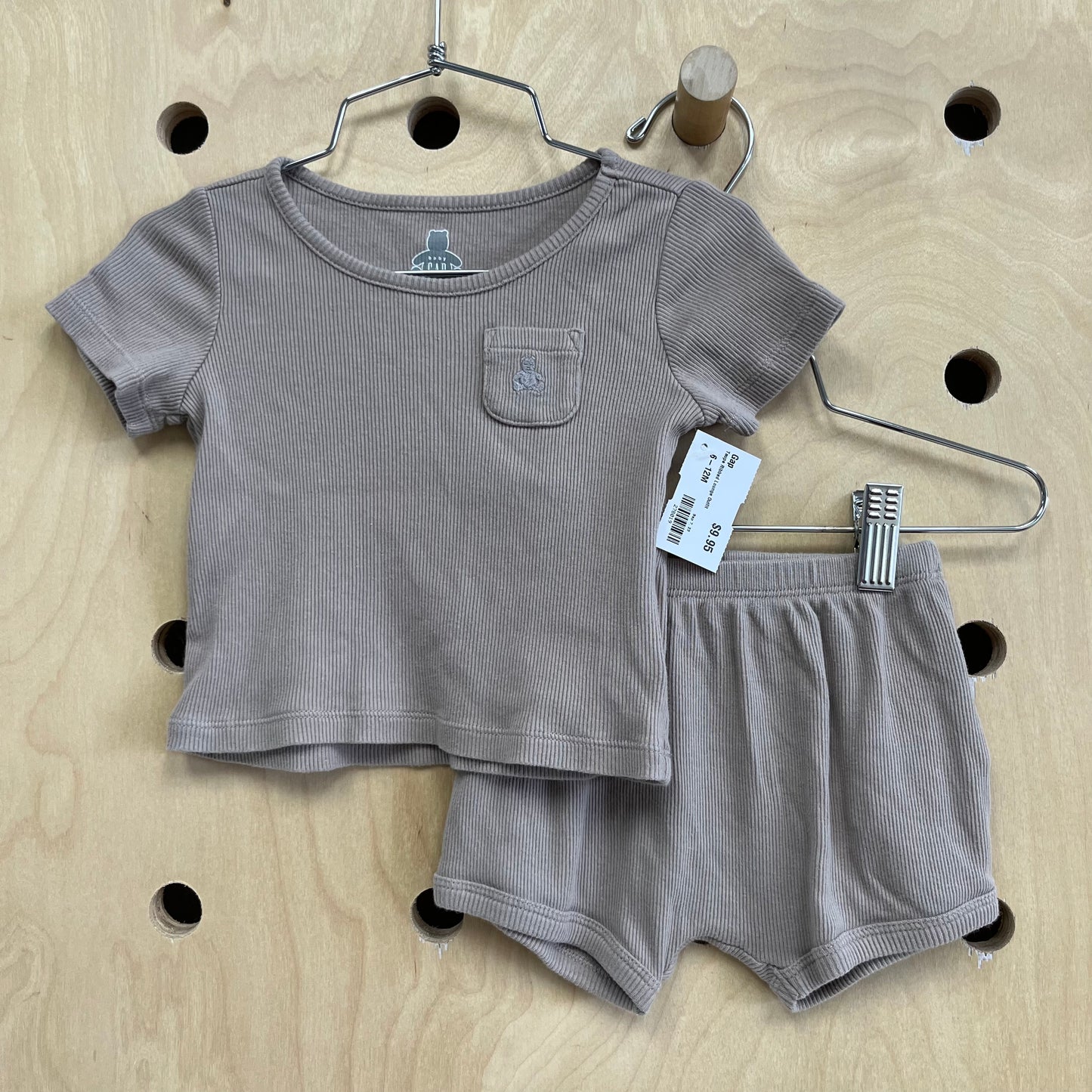 Taupe Ribbed Lounge Outfit