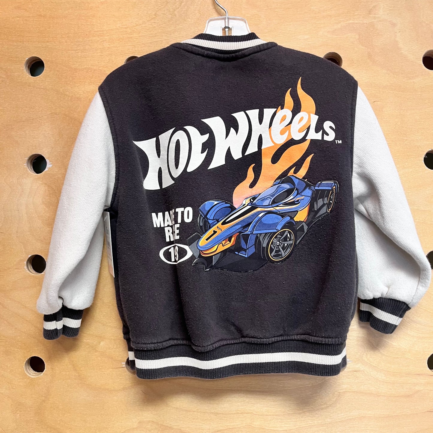 Grey & Cream Hot Wheels Varisty Jacket