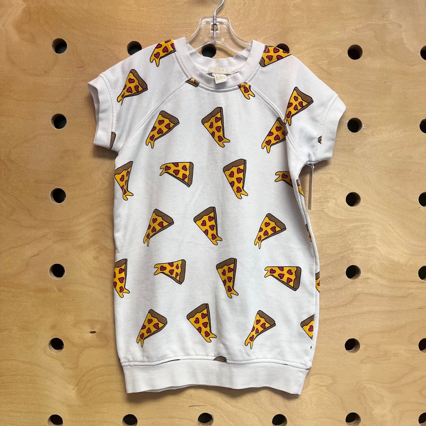 White Pizza Boxy Dress