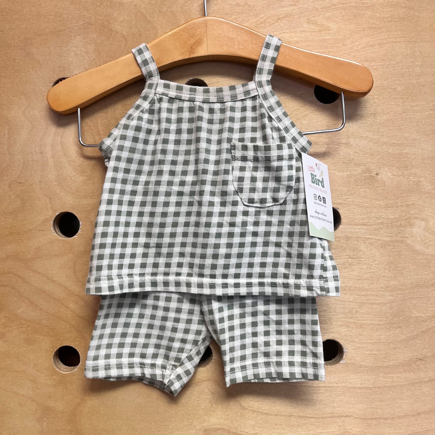 Green Gingham Outfit