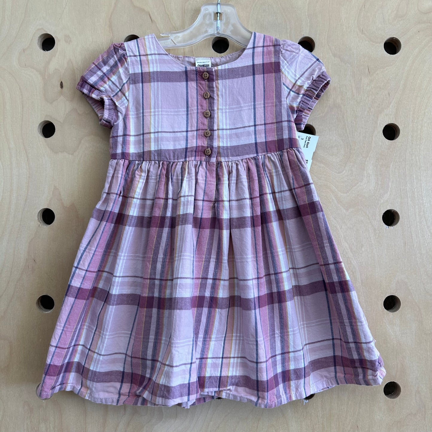 Pink Plaid Dress