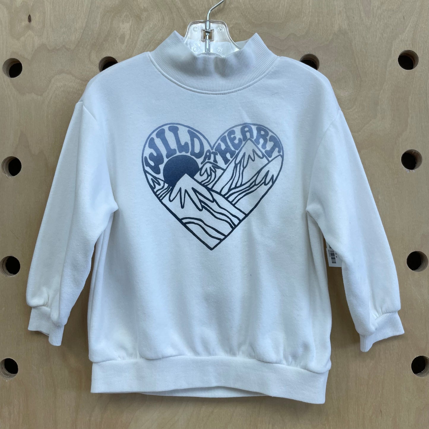 White Wild at Heart Sweatshirt
