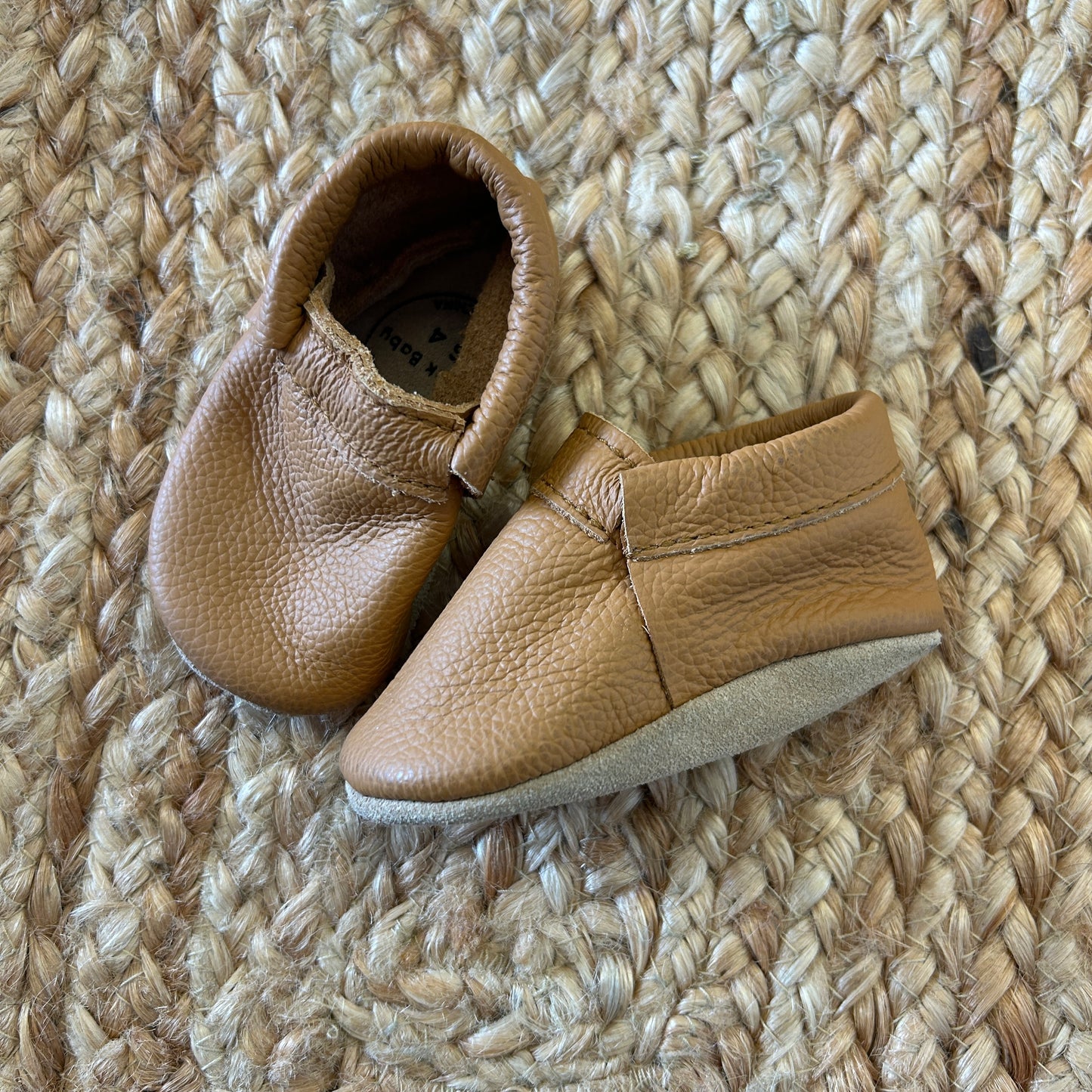 Camel Leather Moccasins