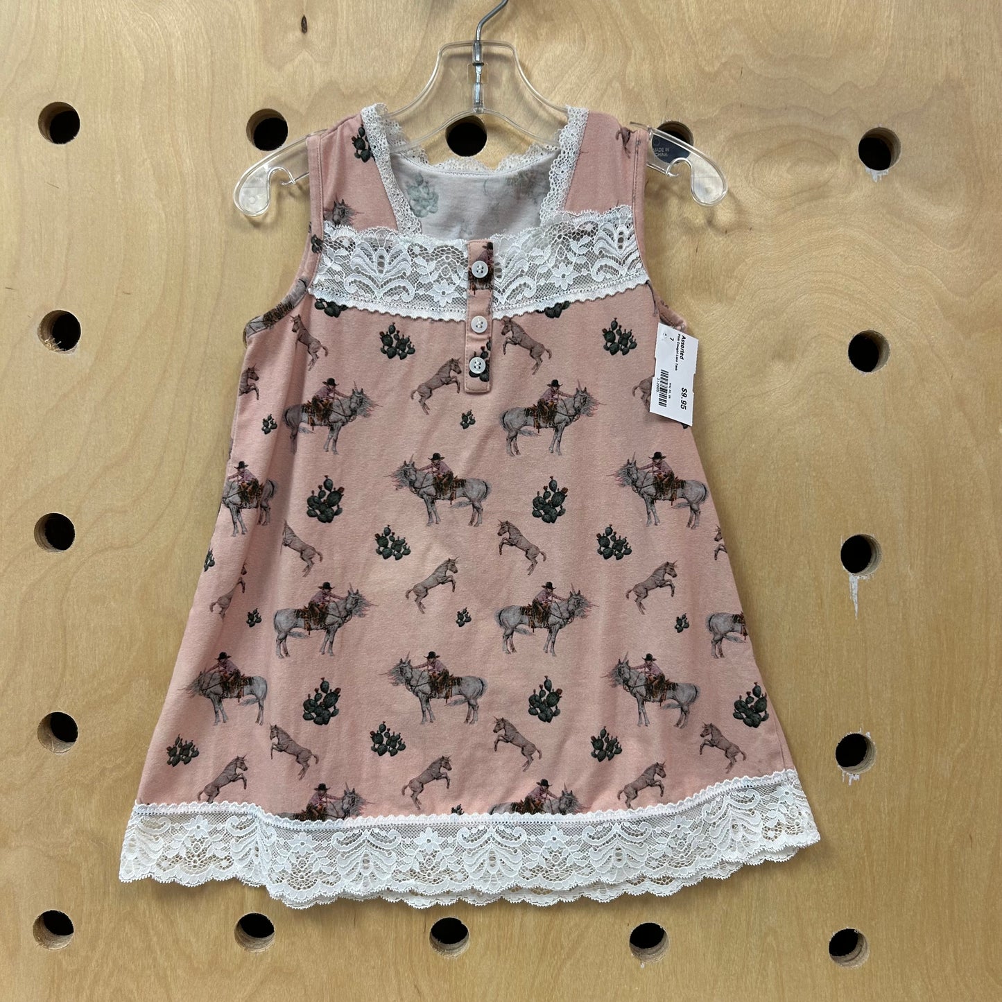 Pink Cowgirl Lace Tank