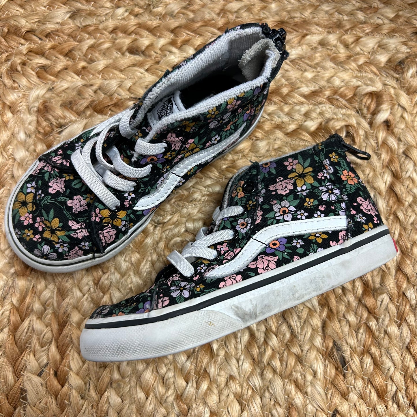 Black Floral Hi-Tops