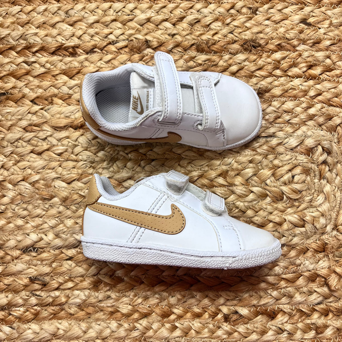 White Court Royale Velcro Sneakers