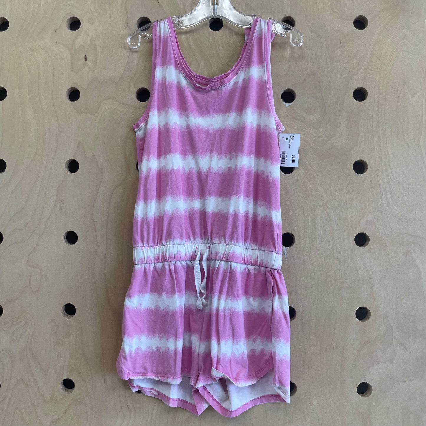 Pink & White Romper