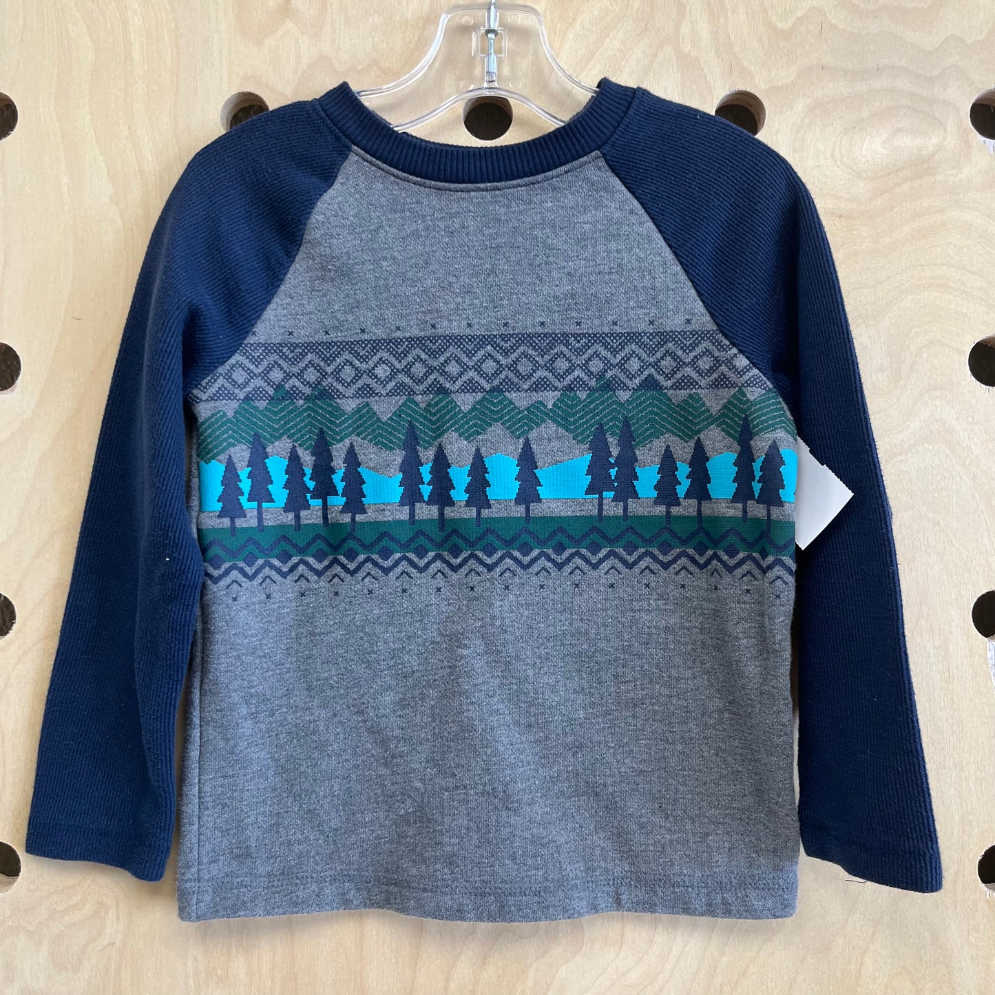 Blue & Grey Pine Trees LS Shirt