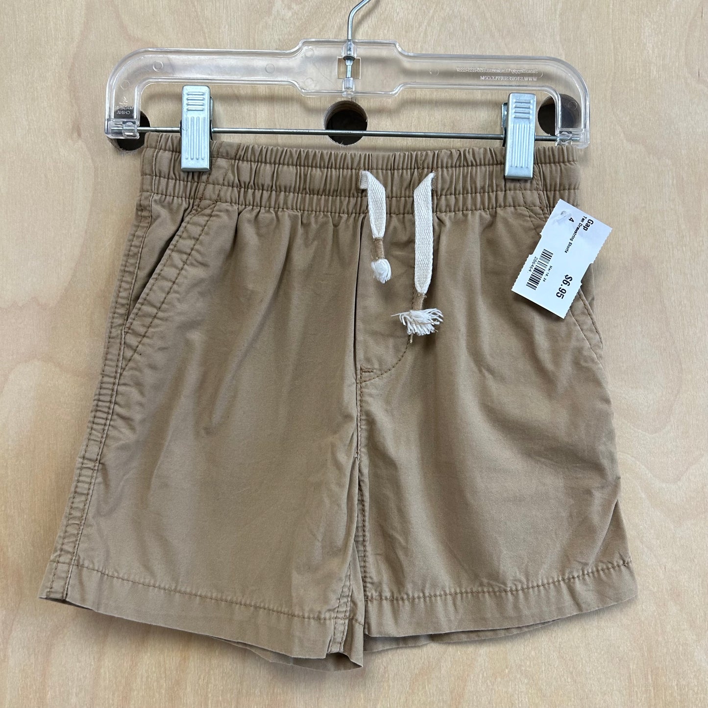Tan Drawstring Shorts