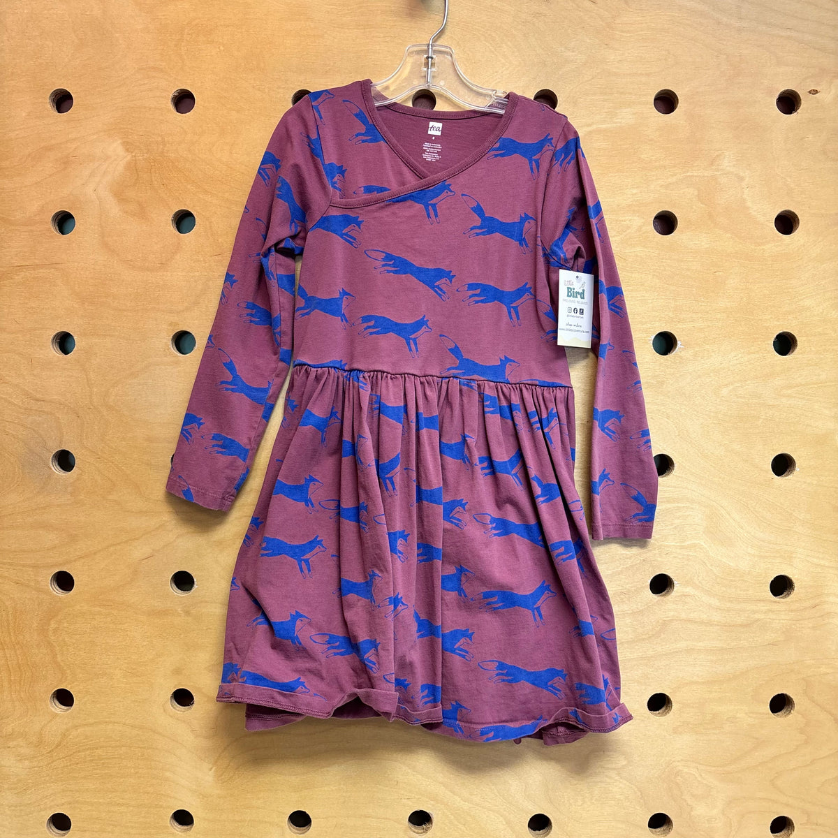 Purple/Blue Fox Cotton Dress