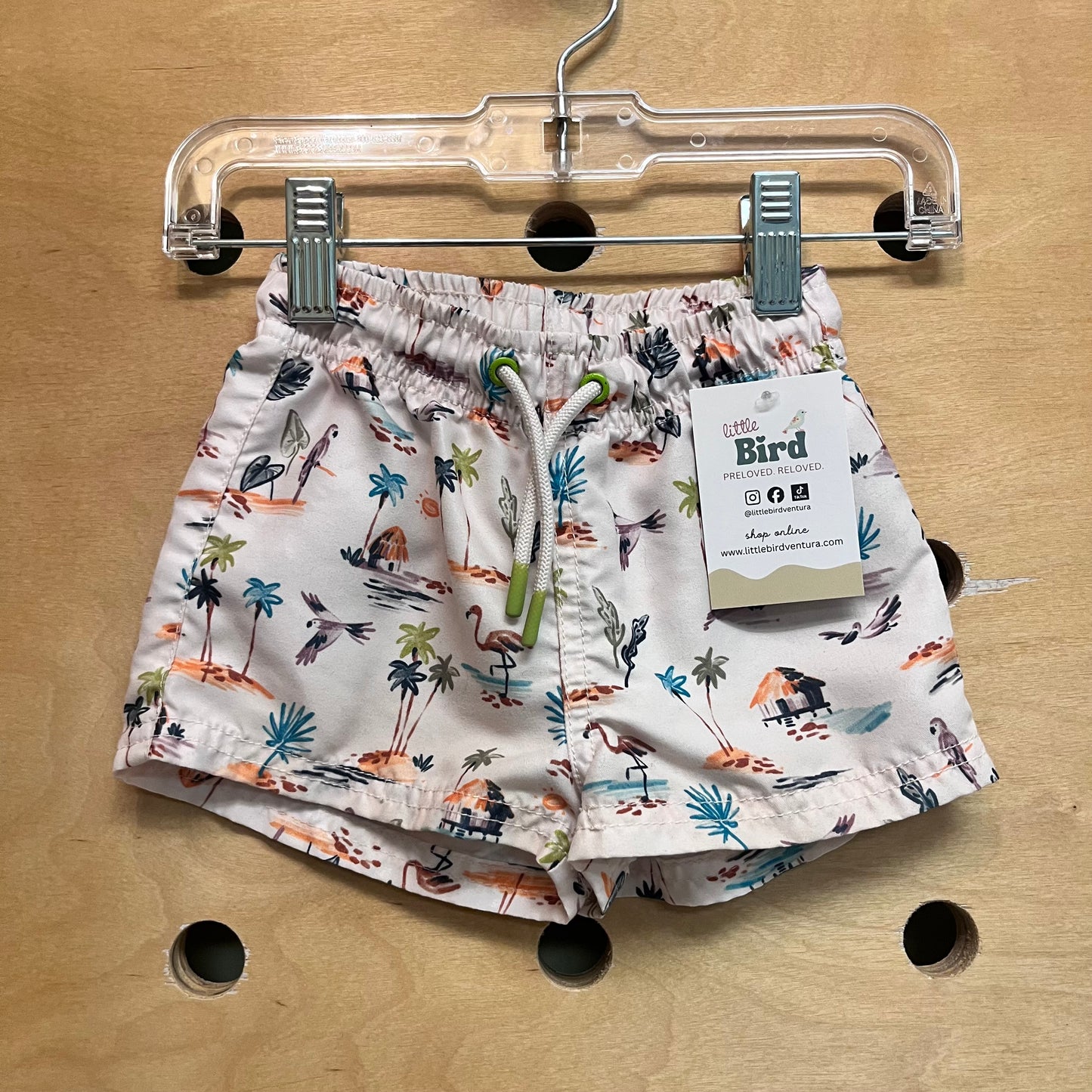 Island Scene Swim Trunks