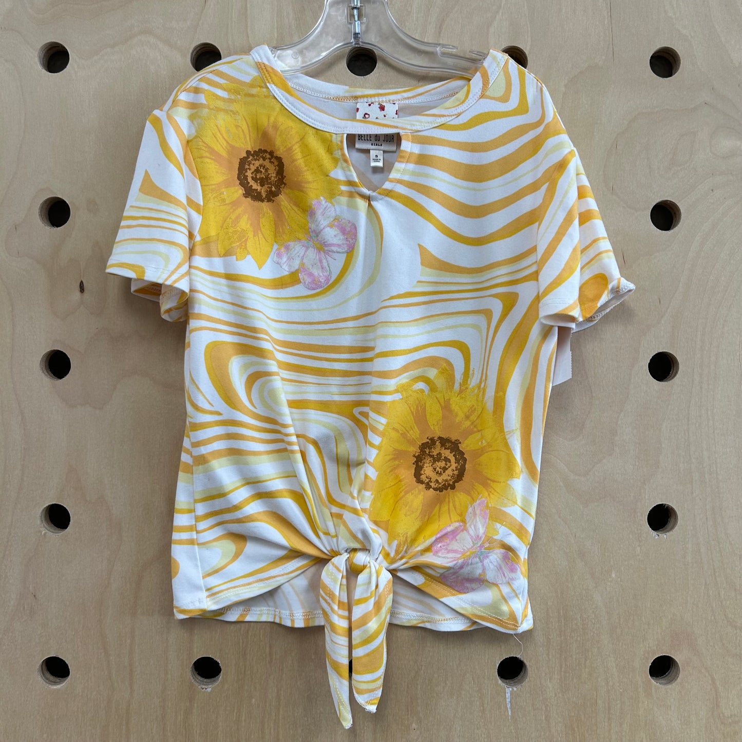 Sunflower Knotted Top