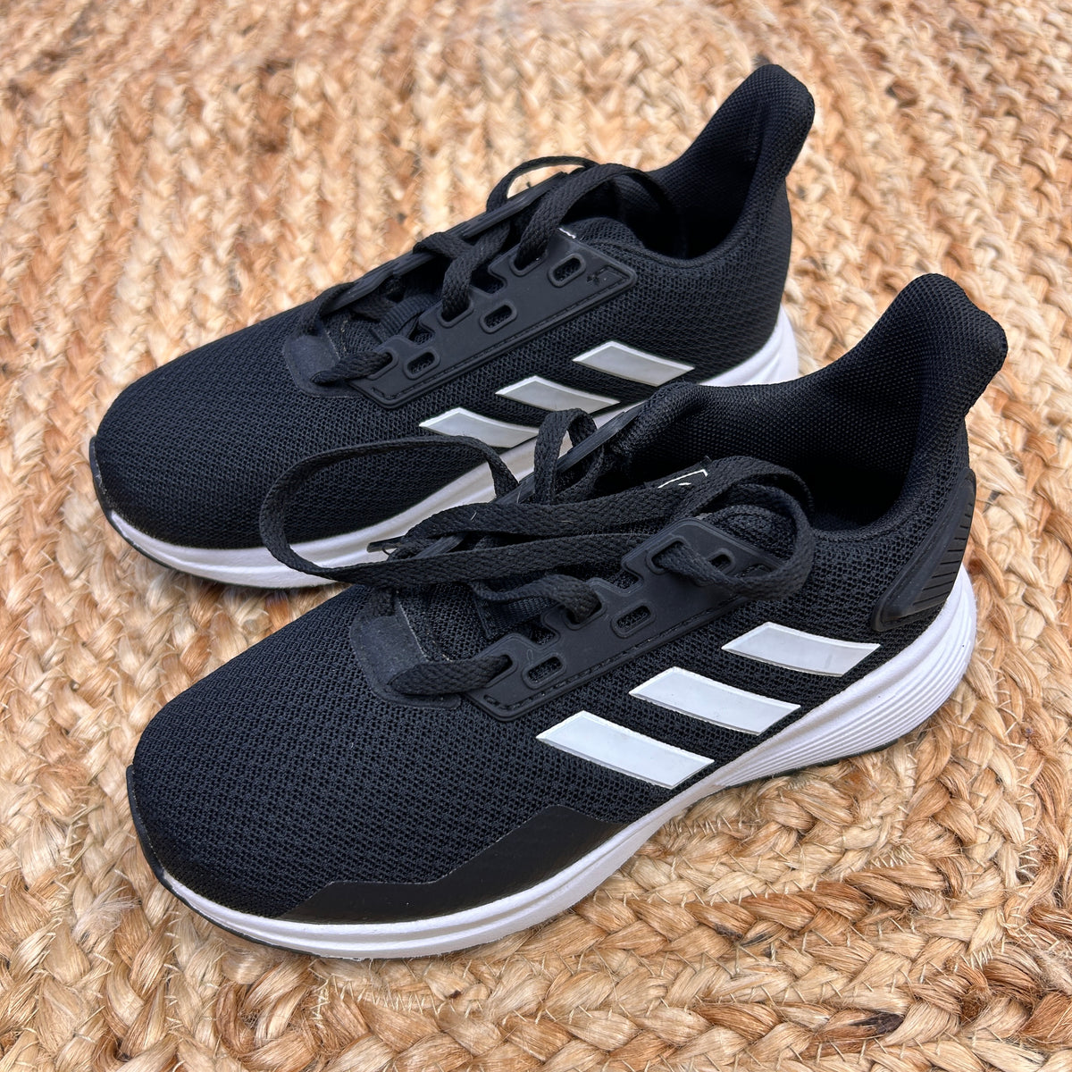 B&W Laced Mesh Sneakers