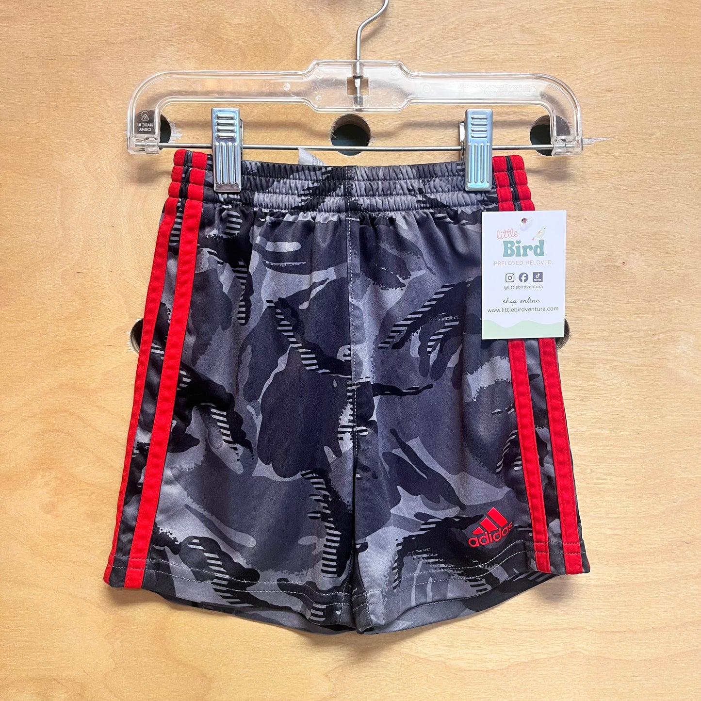 Black/Grey/Red Athletic Shorts