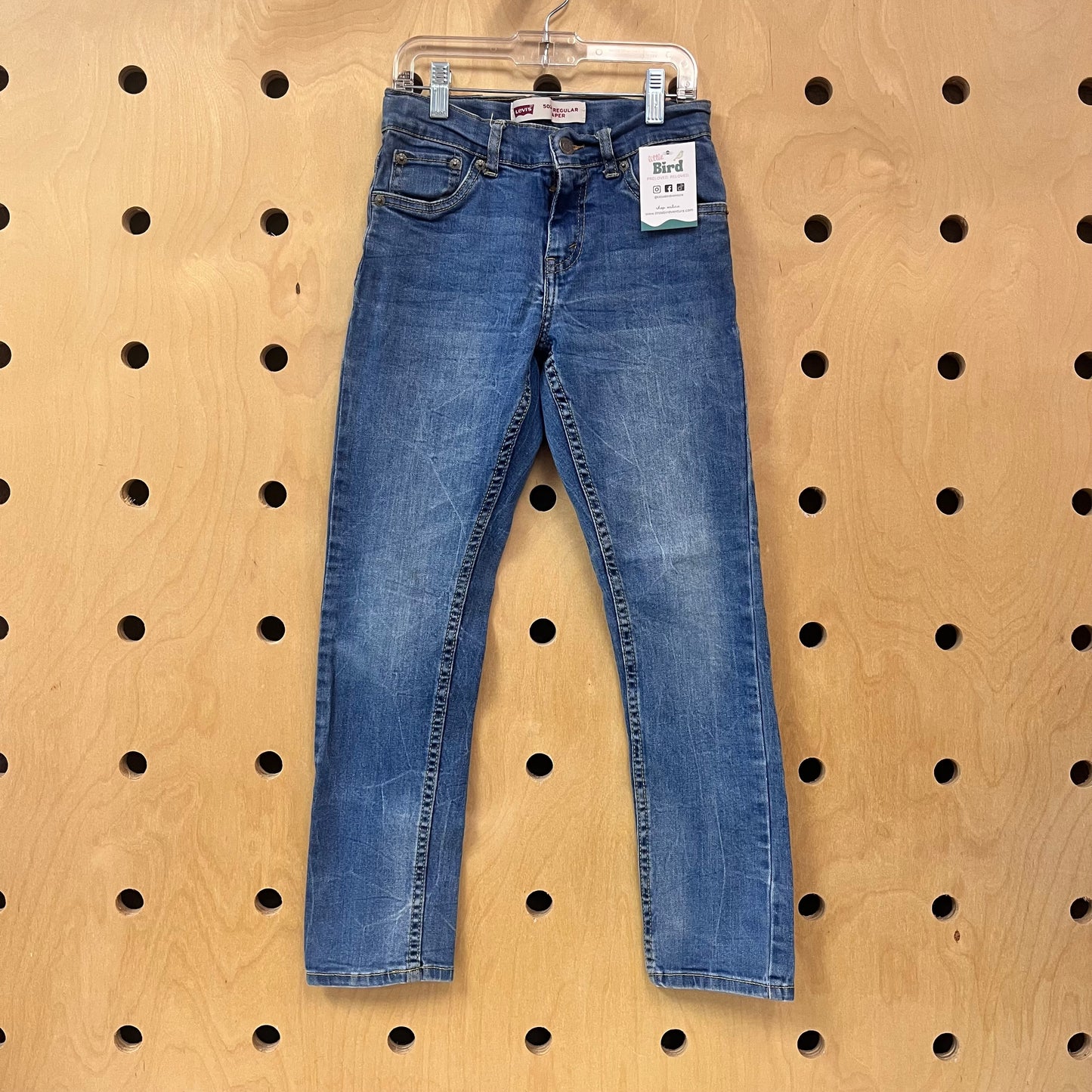 Distressed 502 Taper Denim