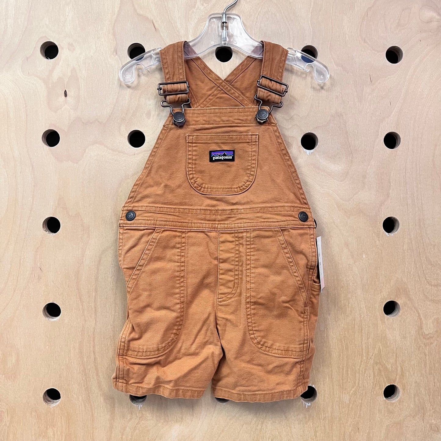 Tan Denim Shortalls