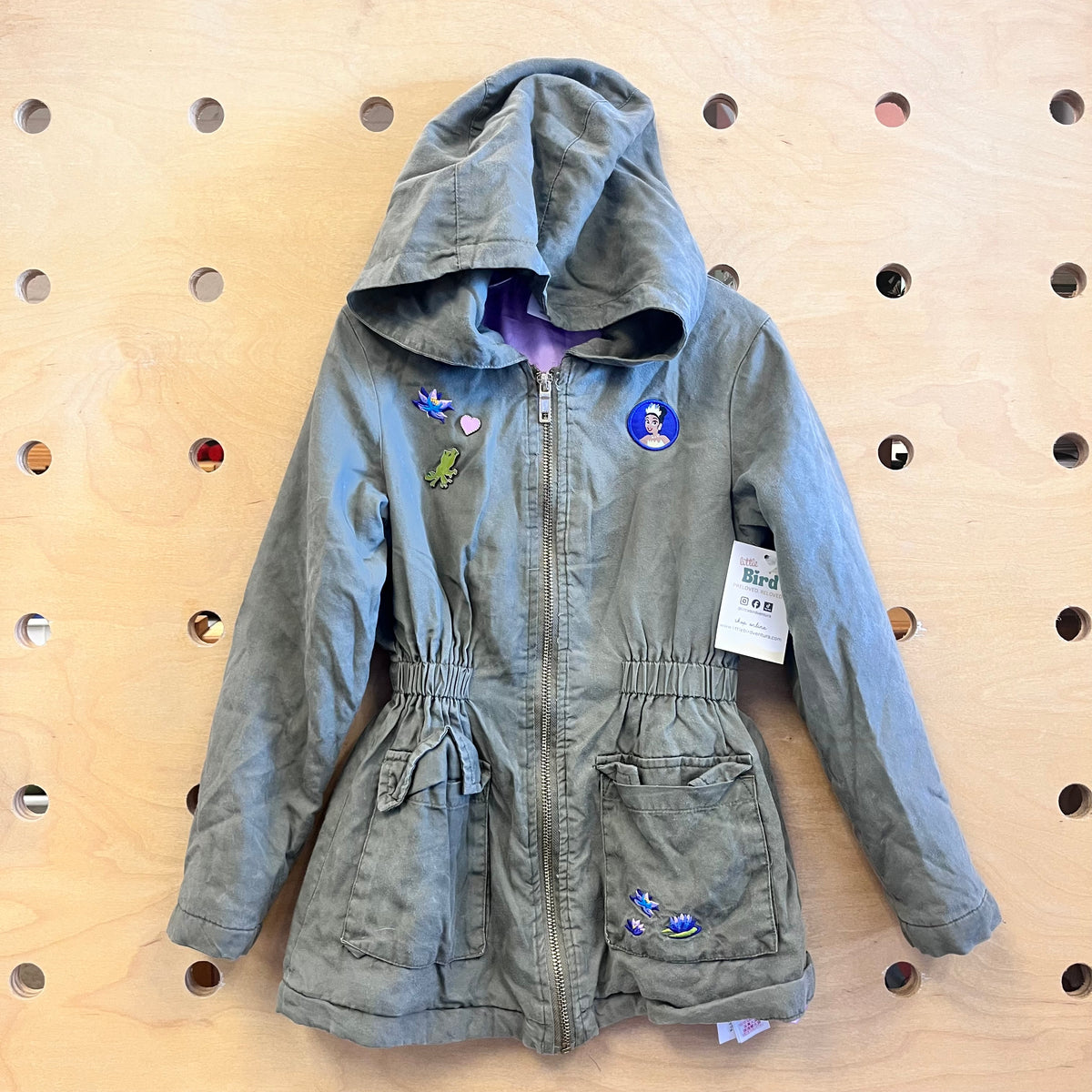 Green Embroidered Tiana Patches Jacket