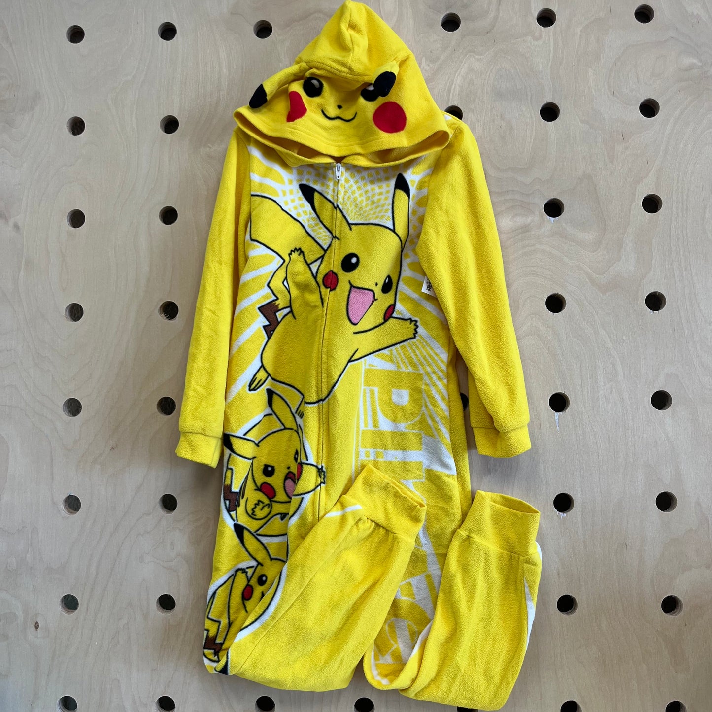 Piccachu Hooded Fleece Pajamas