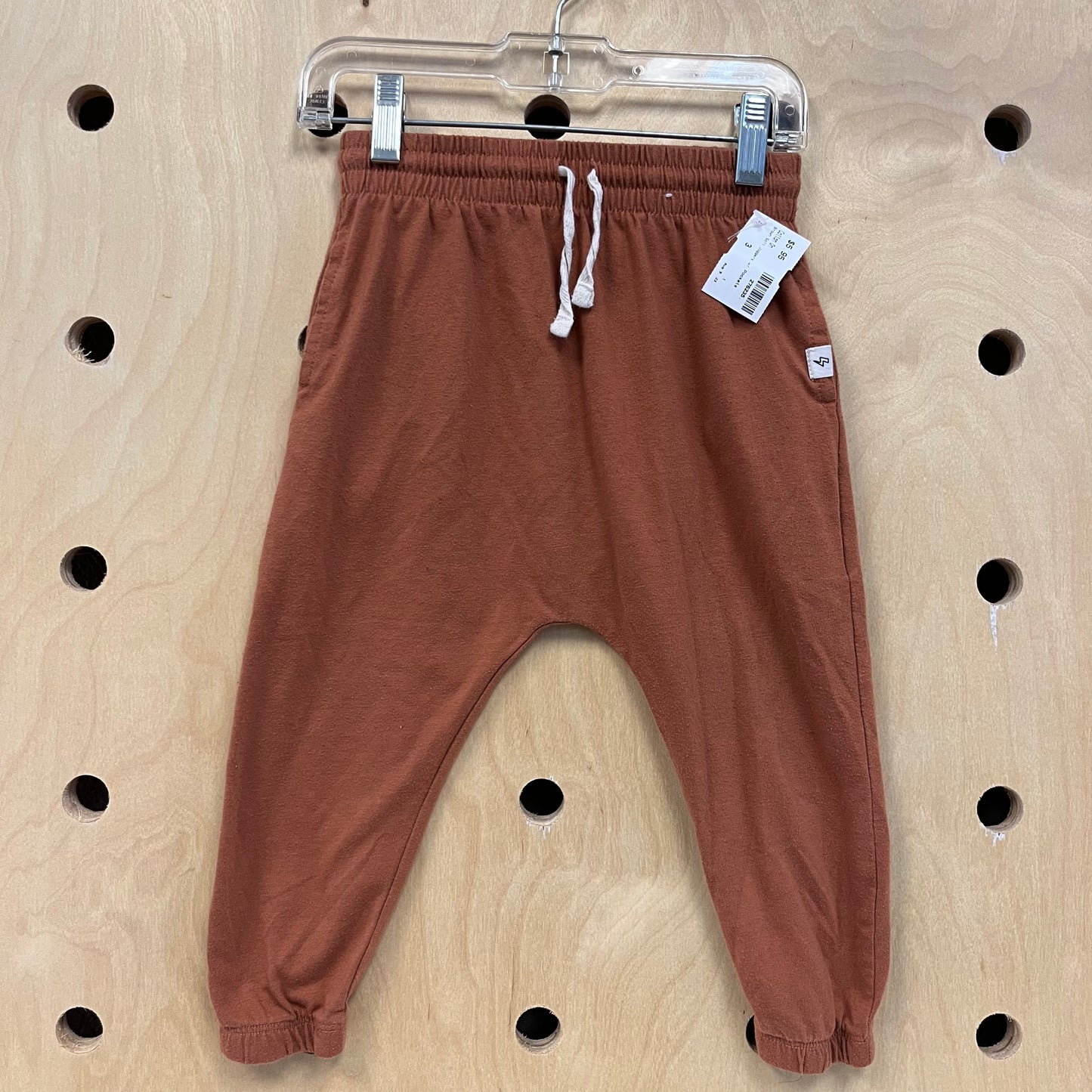 Brown Soft Joggers w/ Pockets