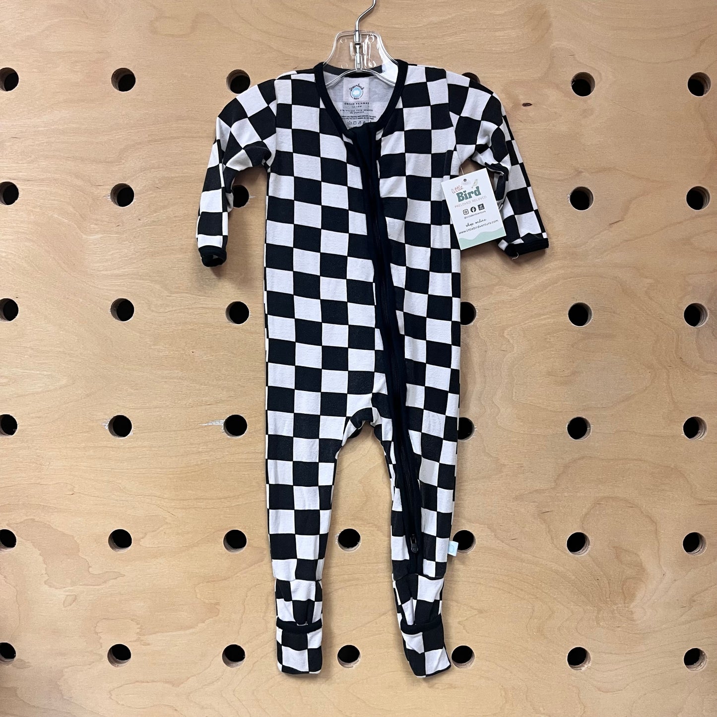 B&W Checker Bamboo Pajamas