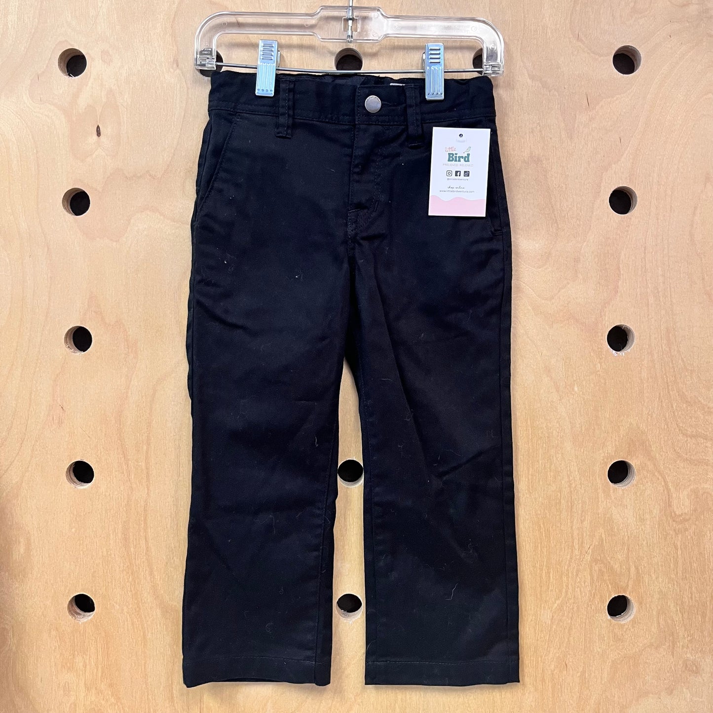 Black Straight Pants