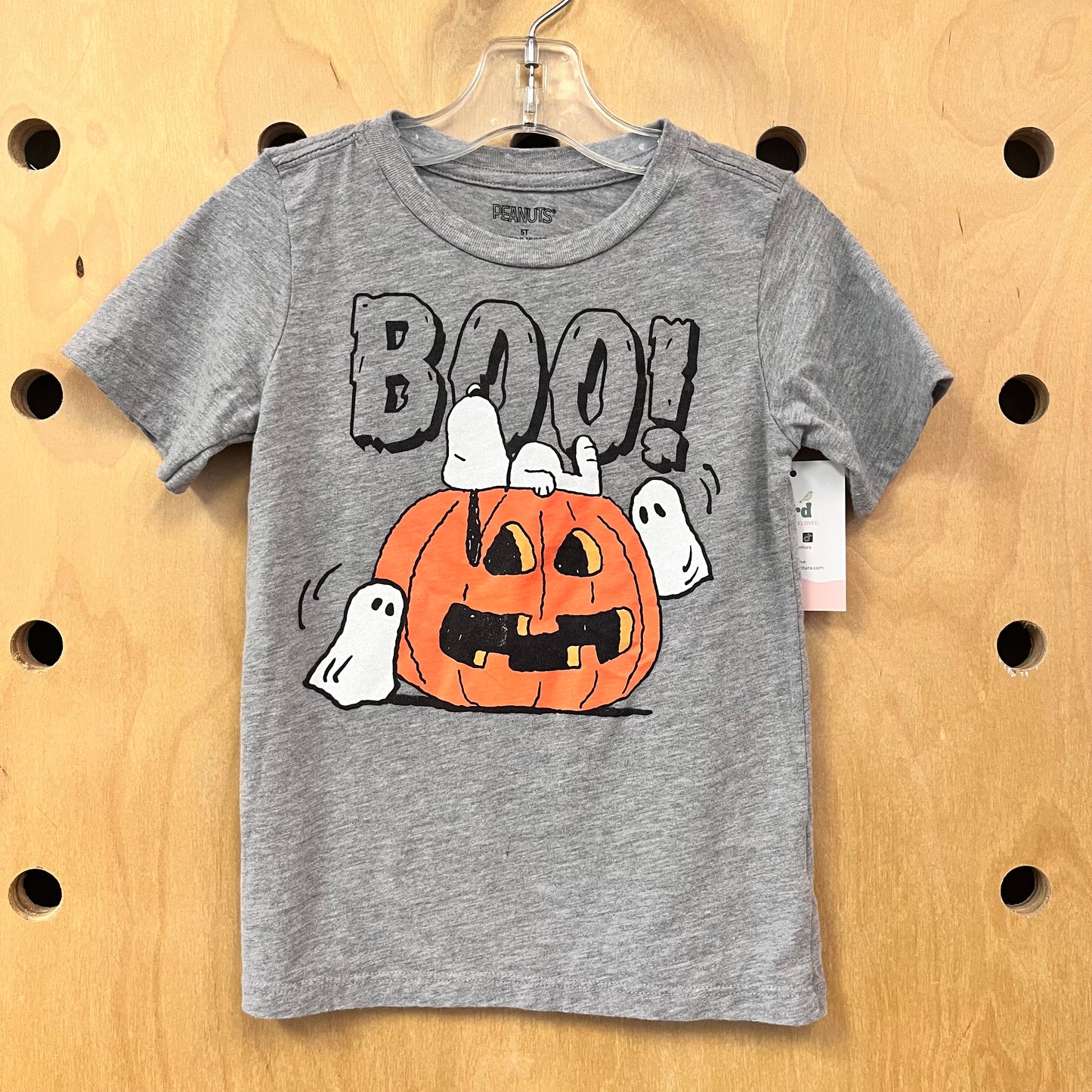 Grey Boo Snoopy Tee
