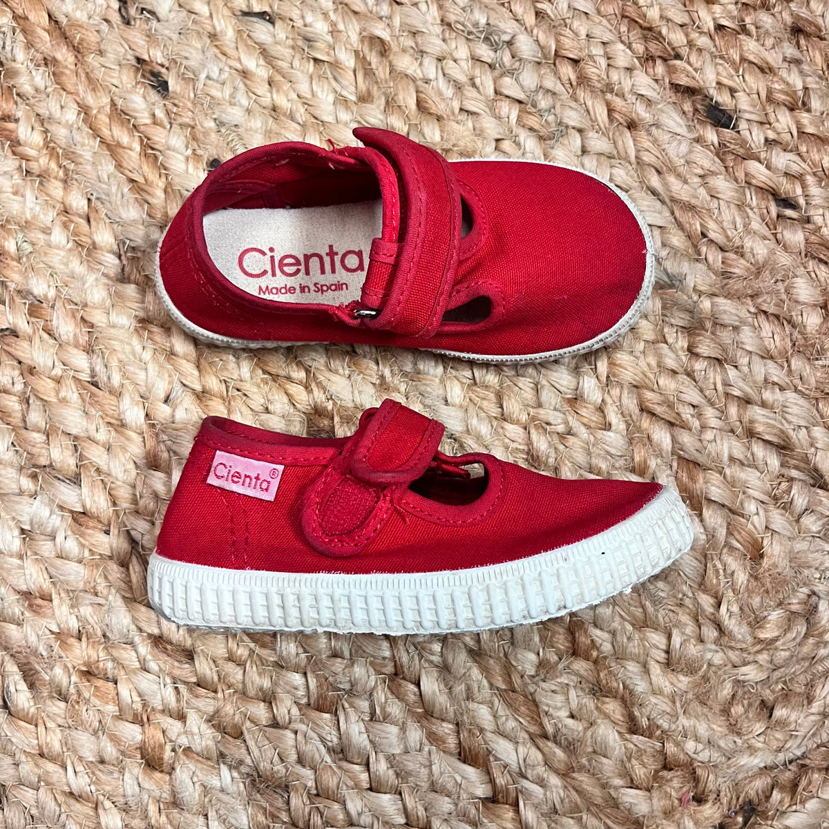 Red T-Strap Shoes
