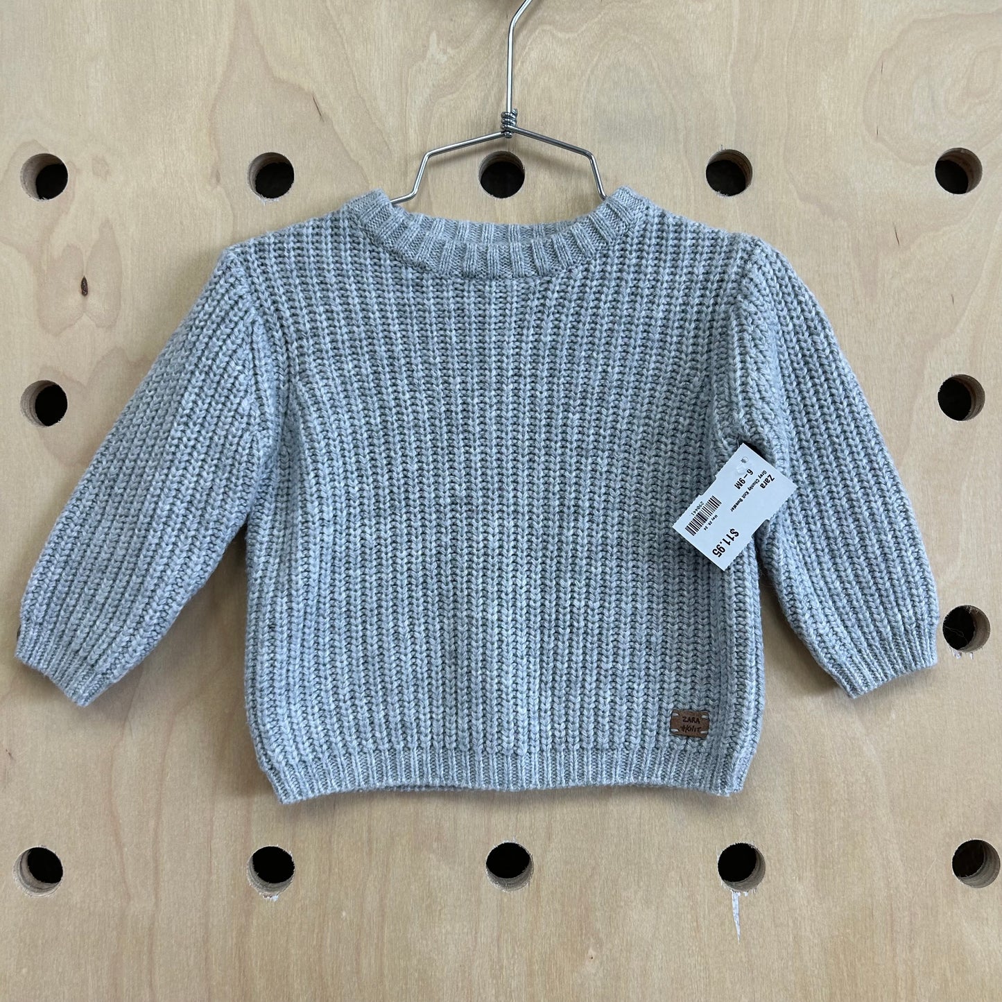 Grey Chunky Knit Sweater