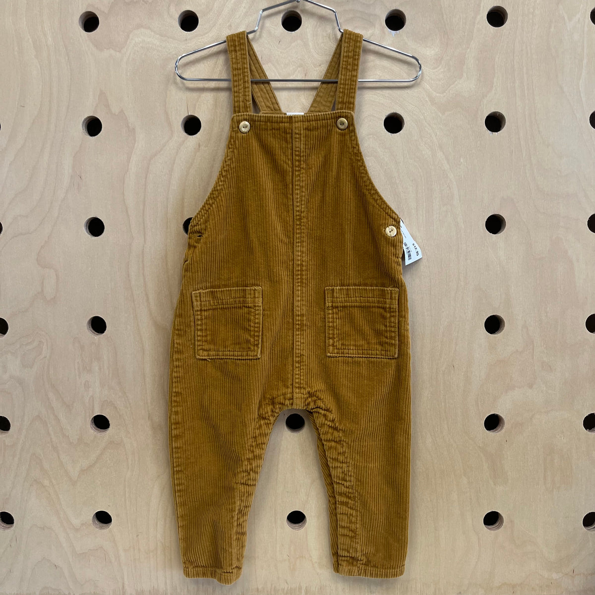 Mustard Cord Overalls