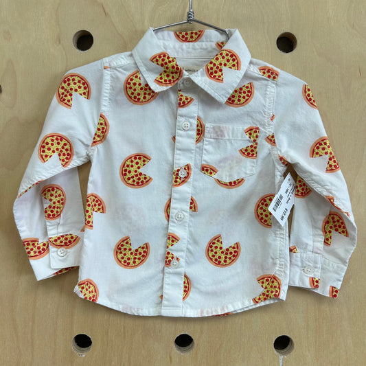 Pizza Button Up Shirt