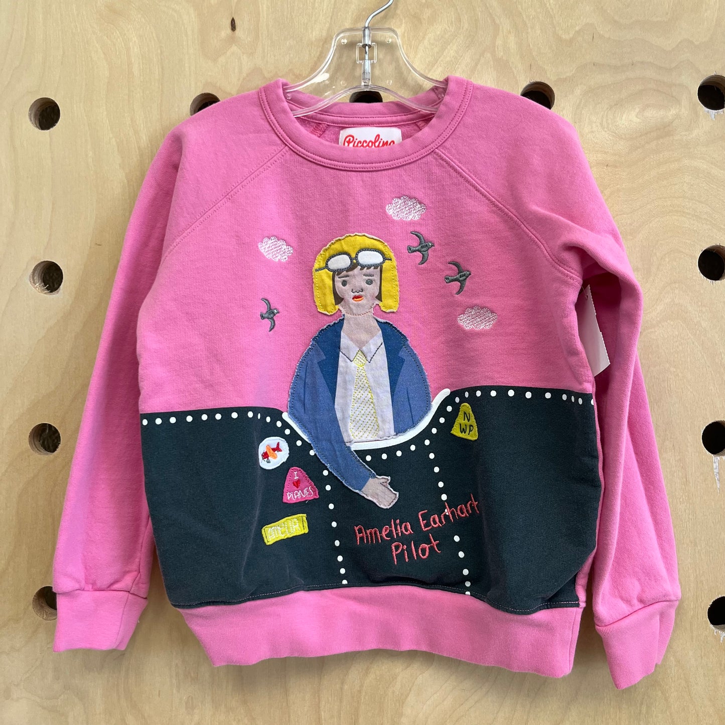 Pink Amelia Earhart Sweatshirt