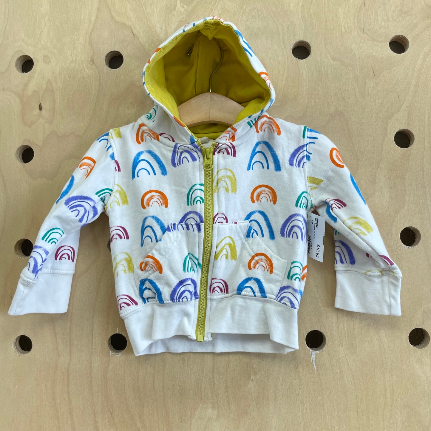 White Rainbows Zip Hoodie