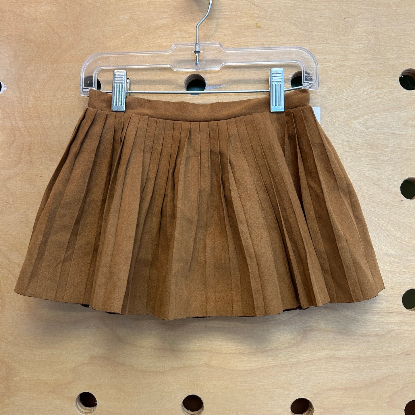 Brown Pleated Skirt