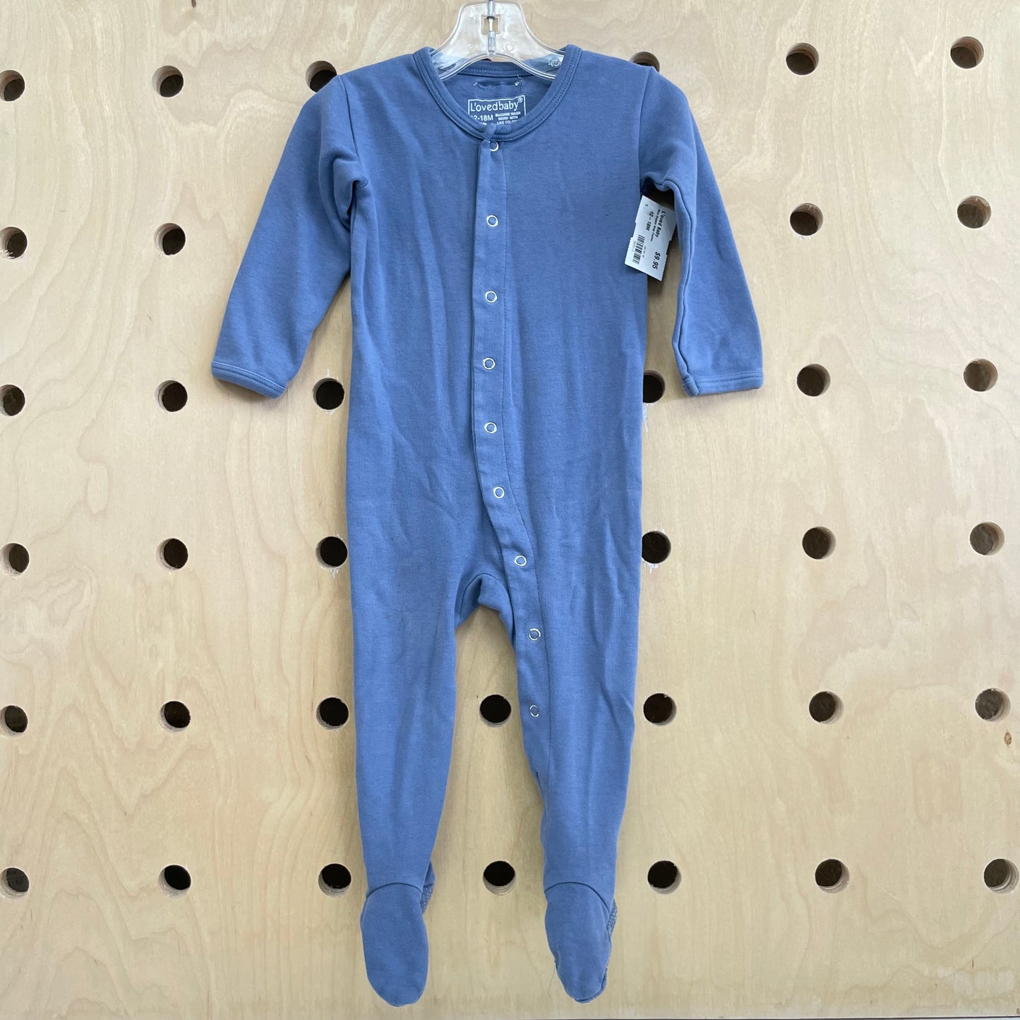 Blue Organic Snap Footies