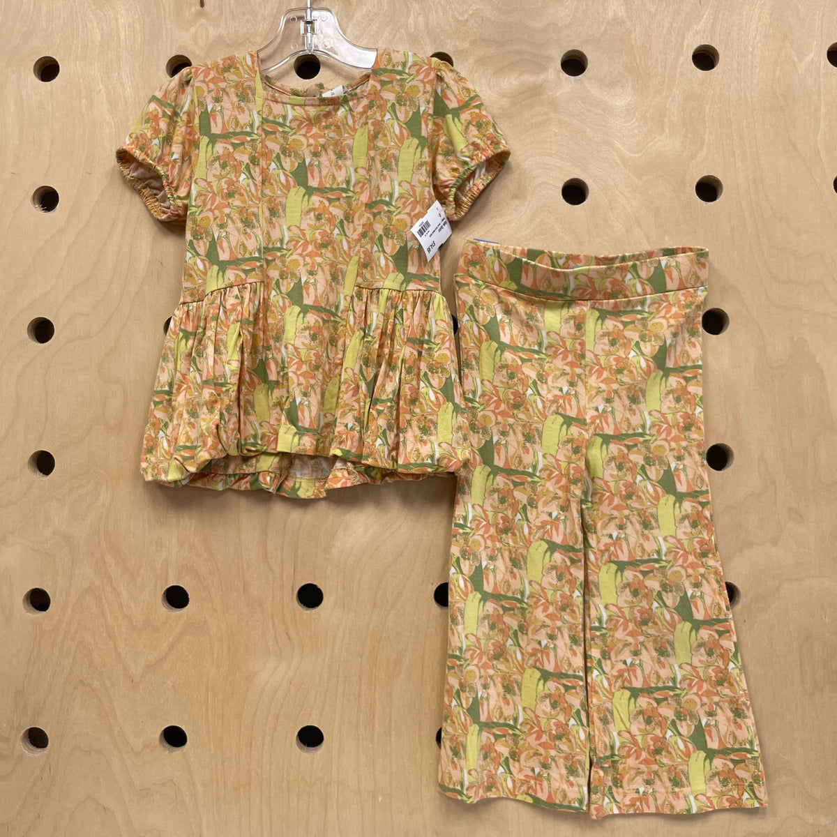 Orange + Green Floral Modal Outfit