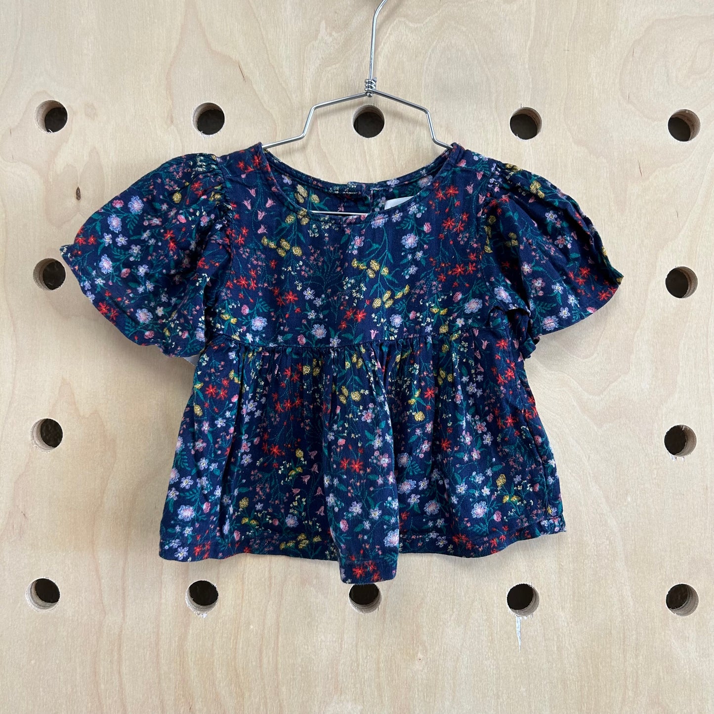 Blue Floral Top