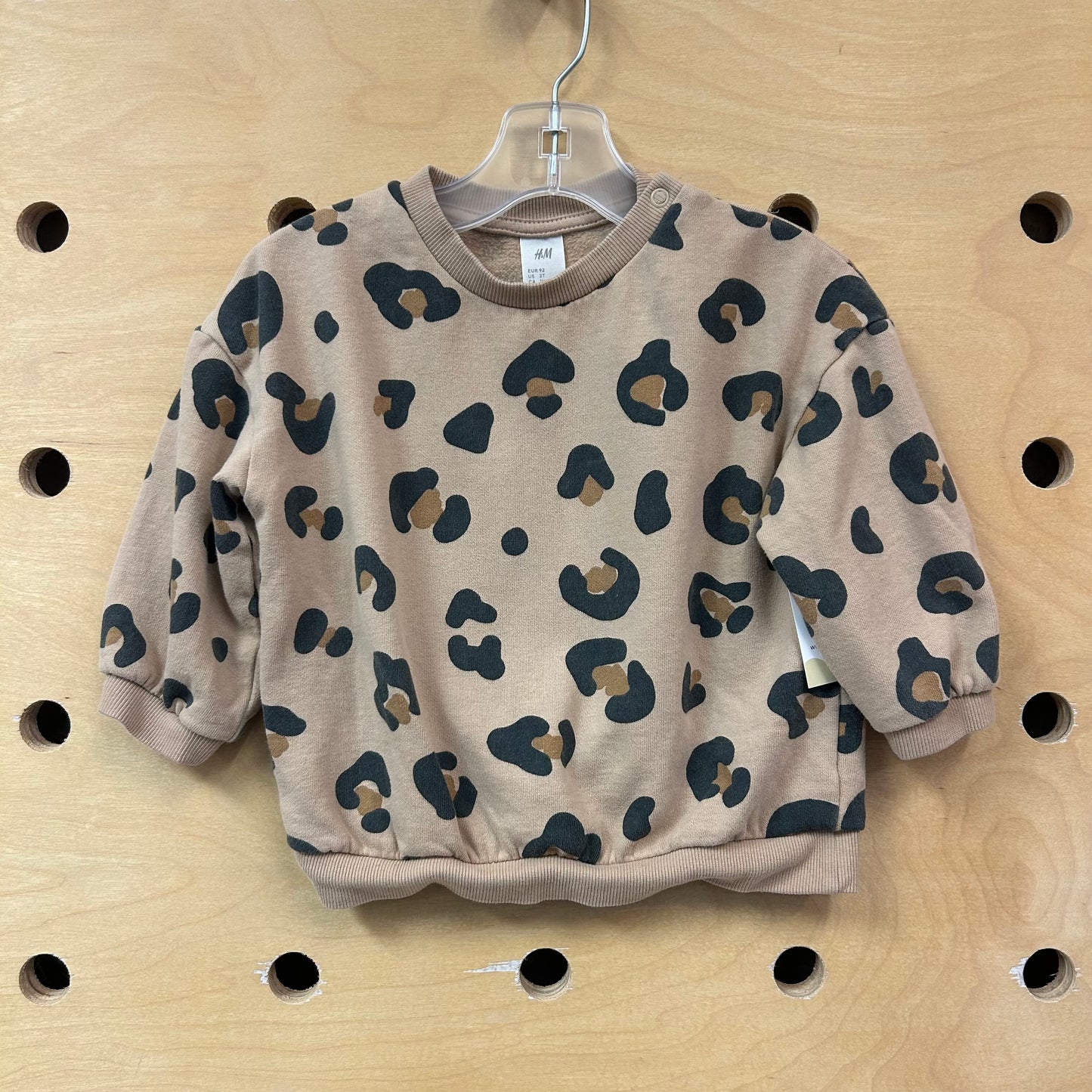 Tan Animal Print Sweatshirt