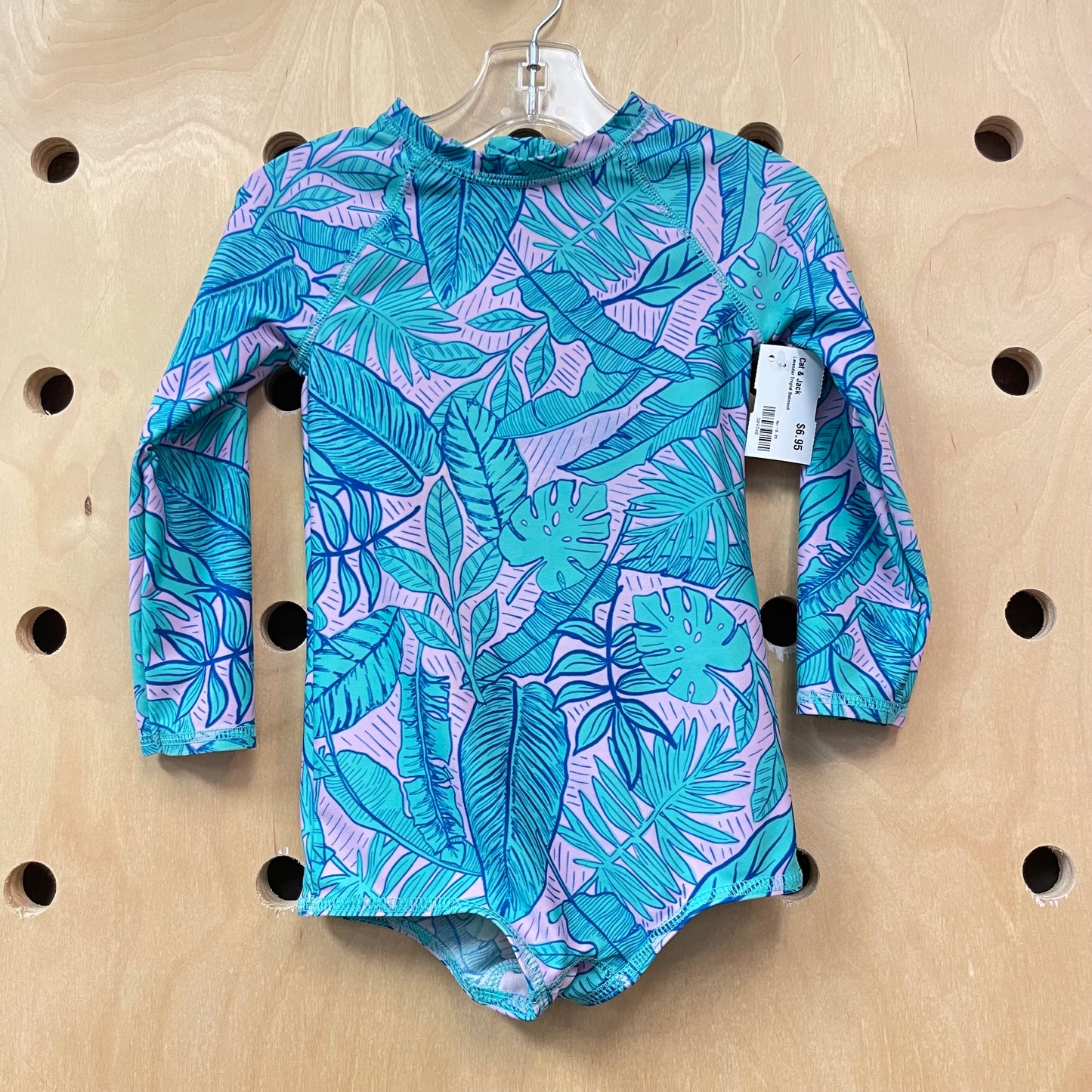 Lavender Tropical Swimsuit